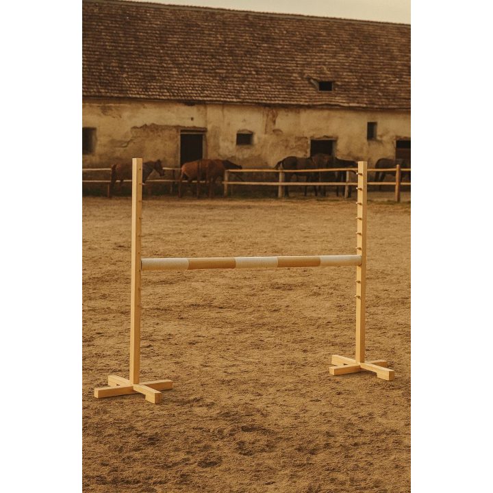 Šuolių kliūtis šviesiai smėlio spalvos medinė 120 cm