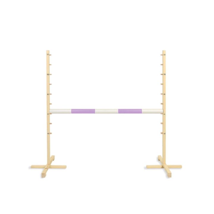 Šuolių kliūtis vaikiška su violetine kartimi 120 cm