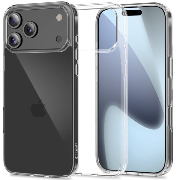 Telefono dėklas skaidrus hibridinis iPhone 17 Pro Max