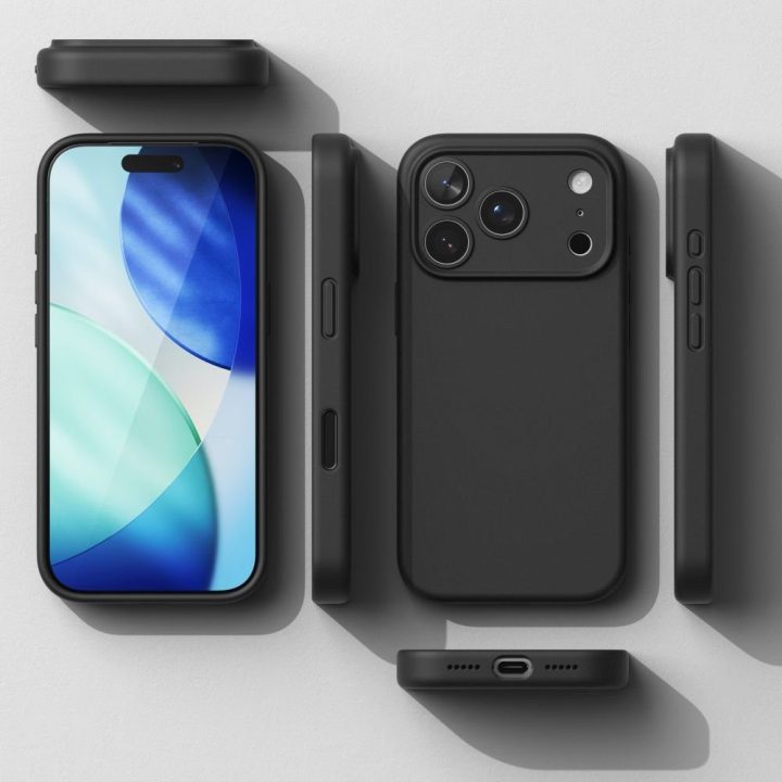Telefono dėklas silikoninis magnetinis MagSafe iPhone 17 Pro Ringke