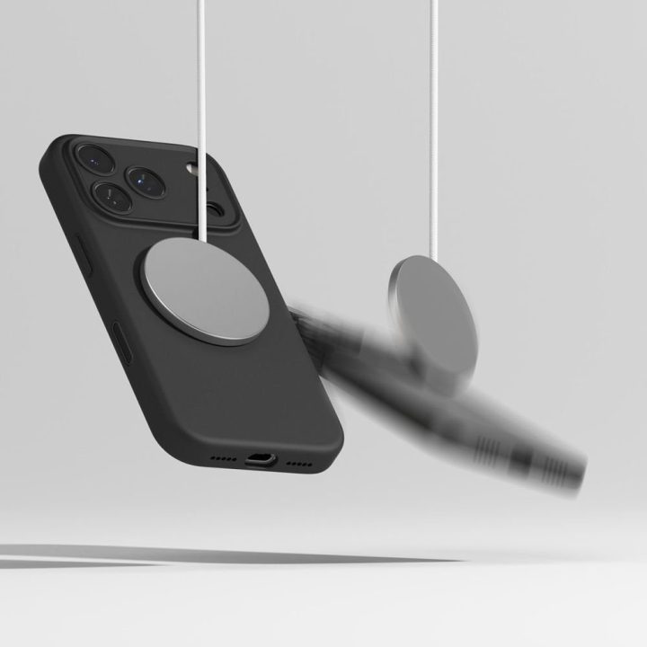 Telefono dėklas silikoninis magnetinis MagSafe iPhone 17 Pro Ringke
