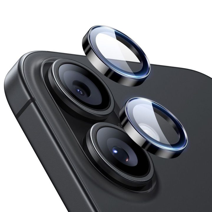Kameros lęšių apsauga iPhone 16 / 16 Plus / 17 juoda ESR Armorite