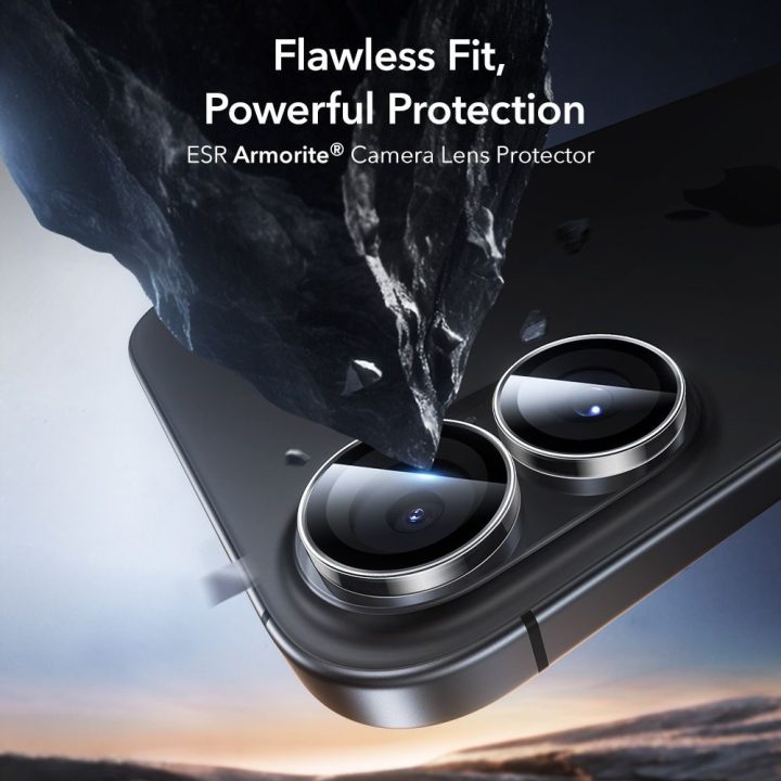 Kameros lęšių apsauga skaidri iPhone 16 / 16 Plus / 17 ESR