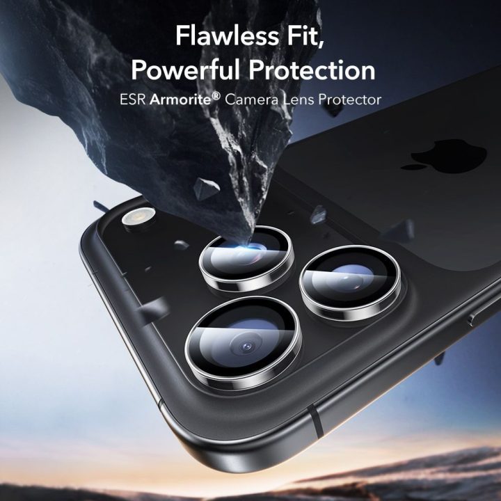 Kameros apsauga skaidri iPhone 14–17 Pro / Pro Max ESR Armorite