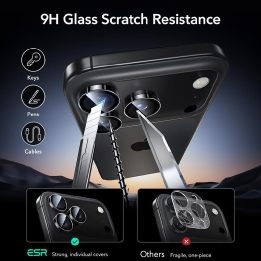 Kameros apsauga iPhone 14–17 Pro / Pro Max juoda ESR Armorite