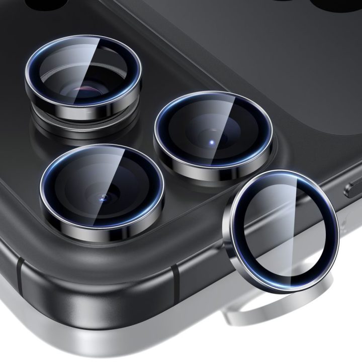 Kameros apsauga iPhone 14–17 Pro / Pro Max juoda ESR Armorite