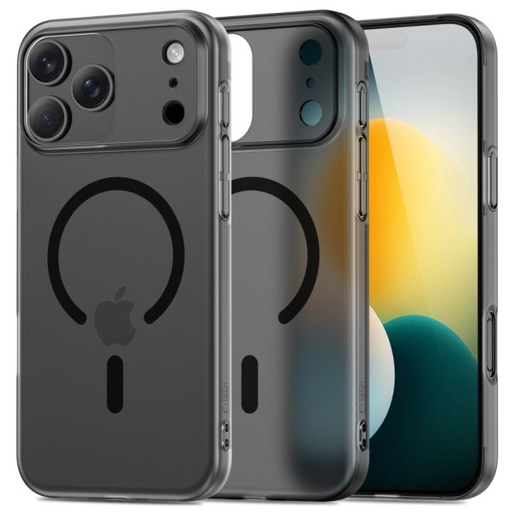 Telefono dėklas juodas matinis MagSafe iPhone 17