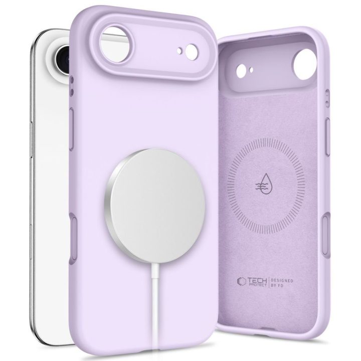 Telefono dėklas violetinis silikoninis MagSafe iPhone 17 Air