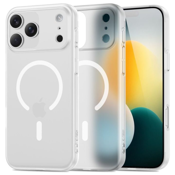 Telefono dėklas baltas matinis MagSafe iPhone 17 Pro