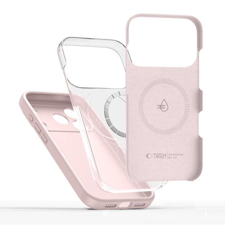 Telefono dėklas rožinis silikoninis MagSafe iPhone 17 Pro Max