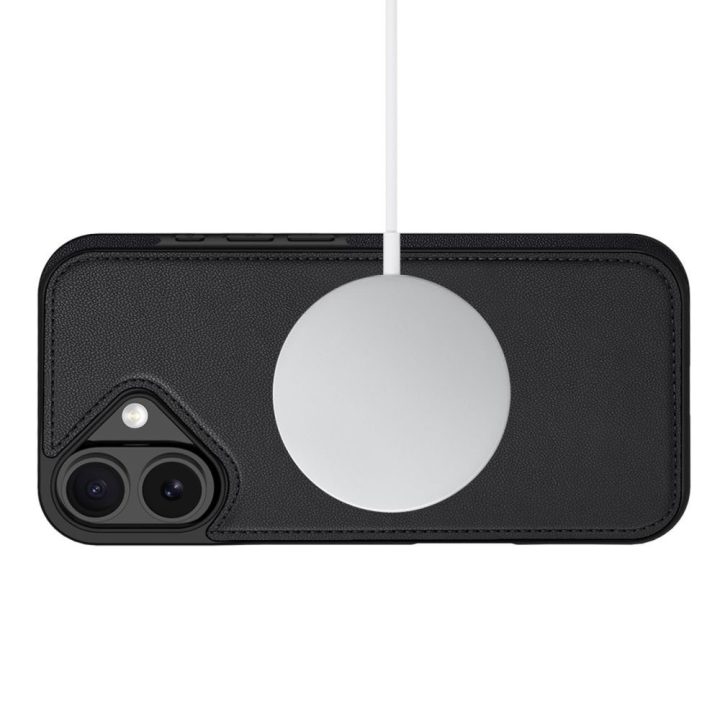 Telefono dėklas iPhone 17 juodas Wallet MagSafe