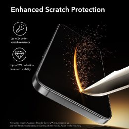 Grūdintas stiklas iPhone 16 Pro / 17 skaidrus ESR