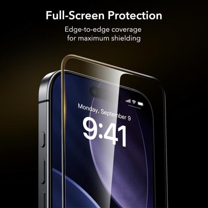 Grūdintas stiklas iPhone 16 Pro / 17 skaidrus ESR