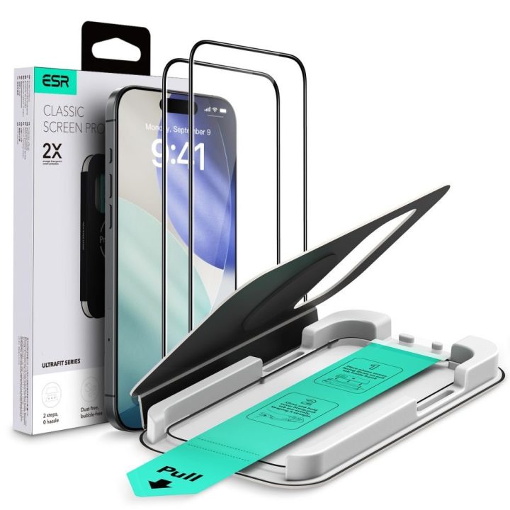 Grūdintas stiklas iPhone 17 Pro Max skaidrus 2 vnt. ESR
