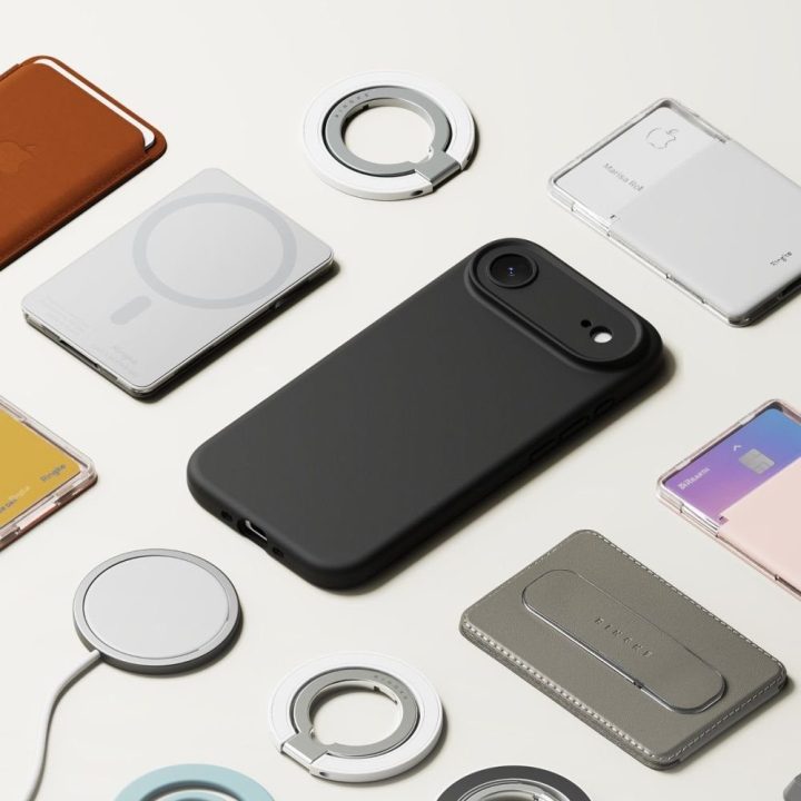 Telefono dėklas iPhone 17 Air juodas silikoninis MagSafe Ringke