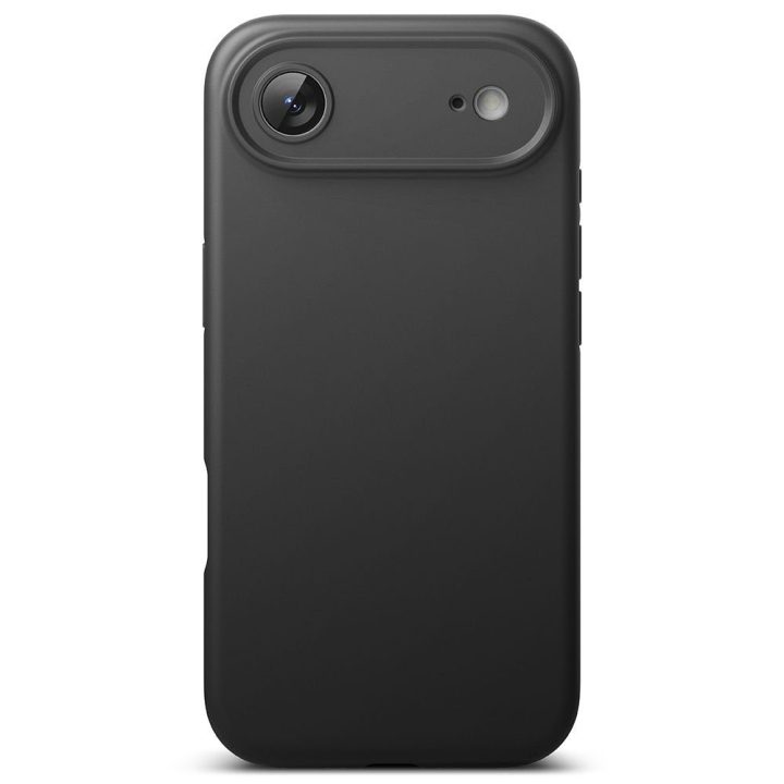 Telefono dėklas iPhone 17 Air juodas silikoninis MagSafe Ringke
