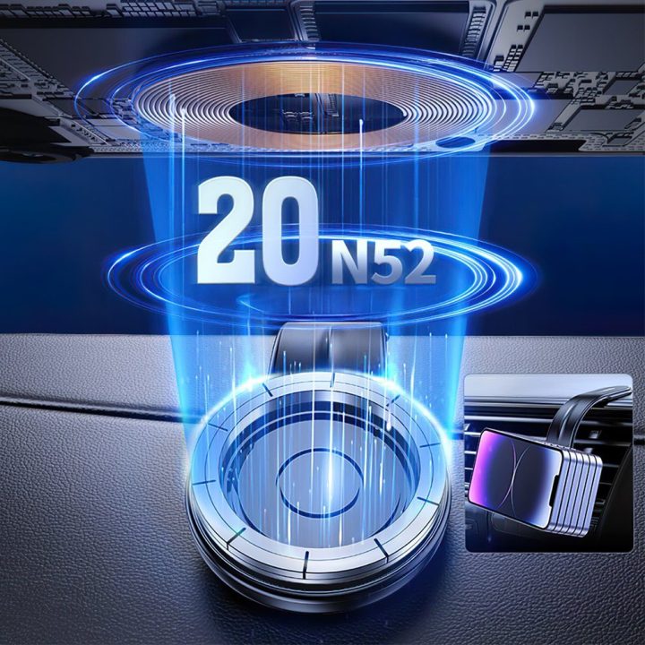 Automobilinis telefono laikiklis magnetinis MagSafe 15 W