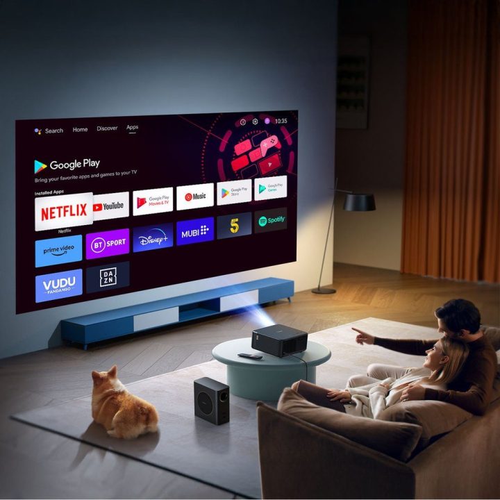 Multimedijos projektorius FullHD 1080p su JBL garsiakalbiais Yaber K2s Pro juodas