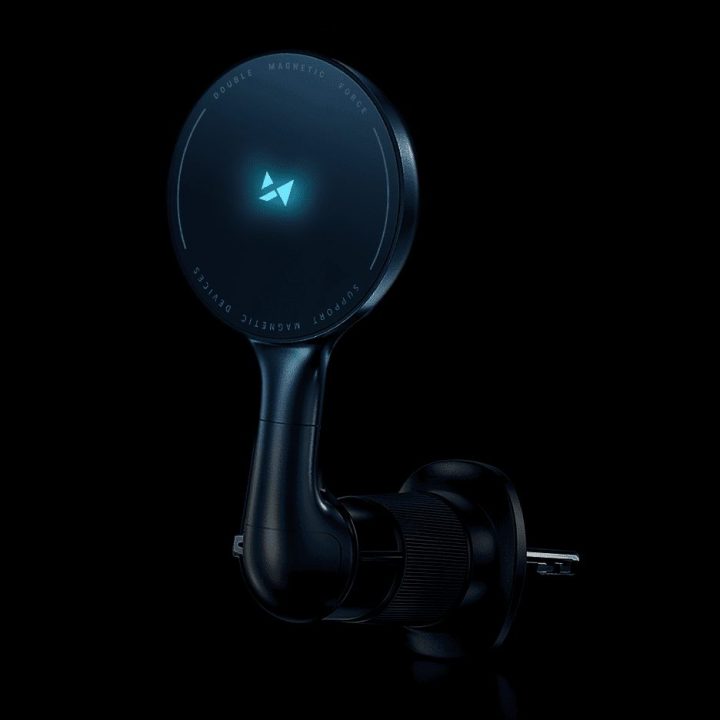 Automobilinis telefono laikiklis su MagSafe ir belaidžiu krovimu 15 W