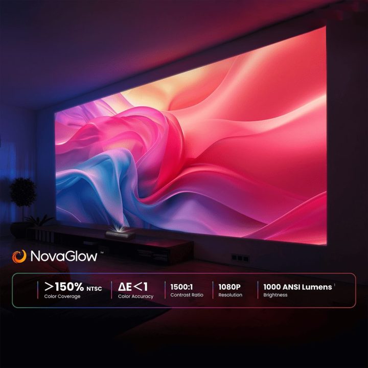 Multimedijos projektorius FullHD 1080p su JBL garsiakalbiais Yaber K300s juodas