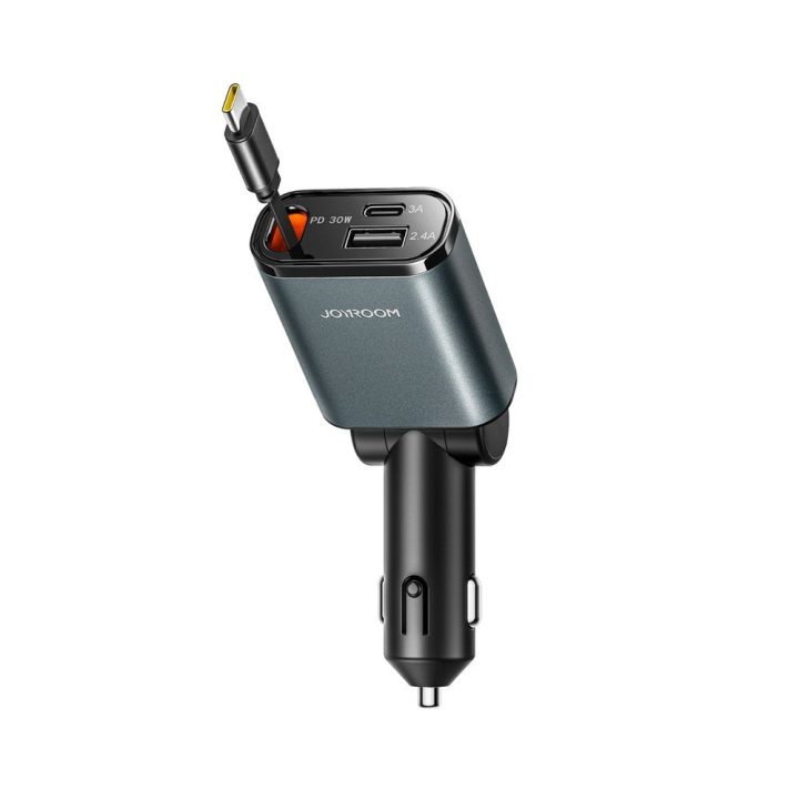 Automobilinis kroviklis 3 viename su integruotu laidu 30 W