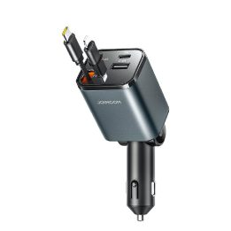 Automobilinis kroviklis 30 W su 4 jungtimis ir integruotais laidais