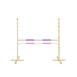 Šuolių kliūtis Hobby Horse 120 cm su dviem kartimis rožinė ir violetinė