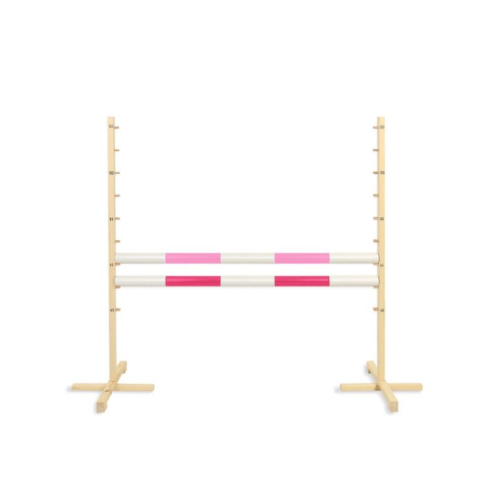 Šuolių kliūtis Hobby Horse 120 cm rožinė su dviem kartelėmis