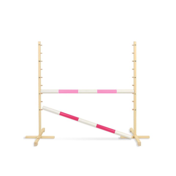 Šuolių kliūtis Hobby Horse 120 cm rožinė su dviem kartelėmis