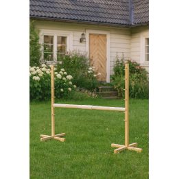 Šuolių kliūtis hobby horse sportui smėlio spalvos 160×120 cm