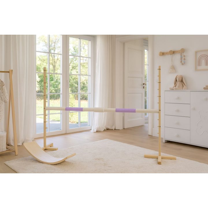 Šuolių kliūtis Hobby Horse šviesiai violetine skersine 160×120 cm