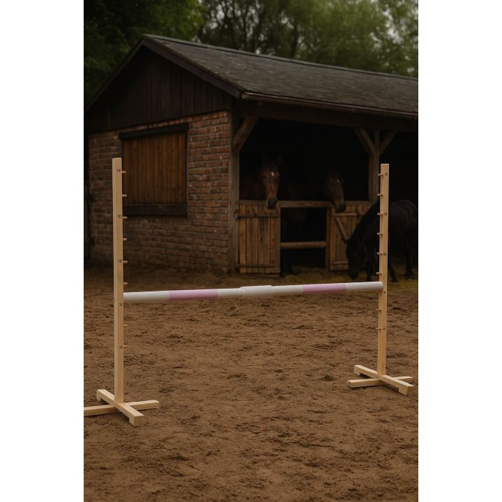 Šuolių kliūtis Hobby Horse šviesiai rožinė 160×120 cm