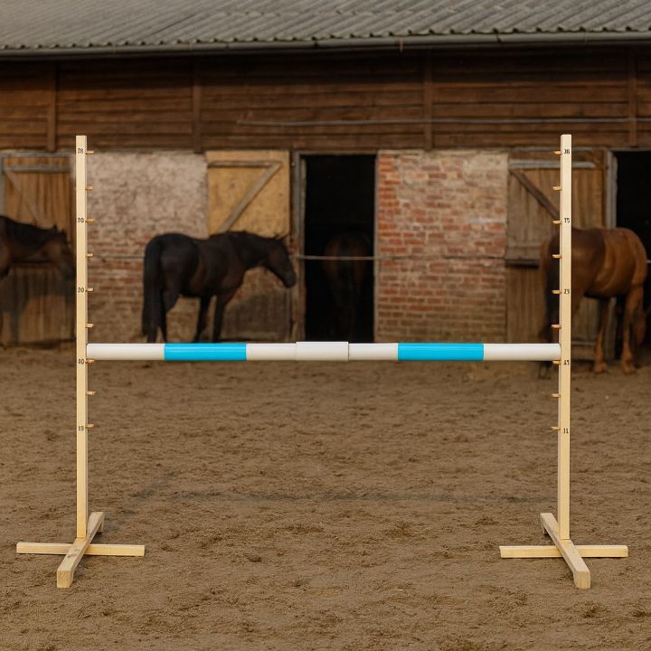 Šuolių kliūtis Hobby Horse šviesiai mėlyna 160×120 cm