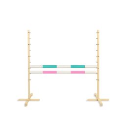Šuolių kliūtis hobi arkliukui 120 cm mėtų ir šviesiai rožinė