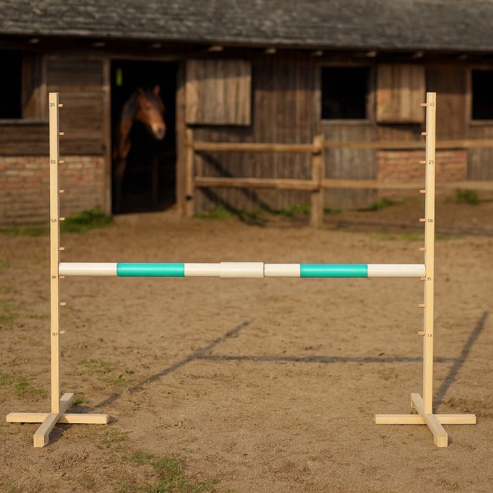 Šuolių kartis hobby horse sportui mėtų spalvos 160 cm