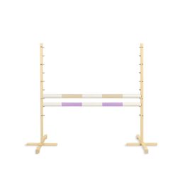 Šuolių kliūtis hobiarkliams 120 cm smėlio ir šviesiai violetinė