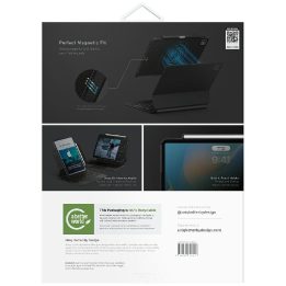Planšetės dėklas iPad Air 13″ / Pro 13″ 2024 juodas Uniq Axel
