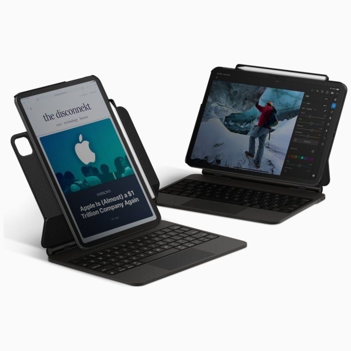 Planšetės dėklas iPad Air 13″ / Pro 13″ 2024 juodas Uniq Axel