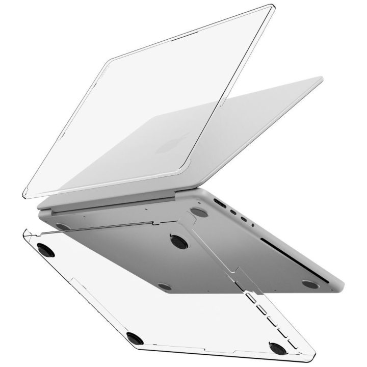 Nešiojamojo kompiuterio dėklas MacBook Pro 14″ skaidrus Uniq