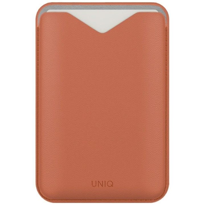 Magnetinė telefono piniginė oranžinė Uniq Lyden Evo