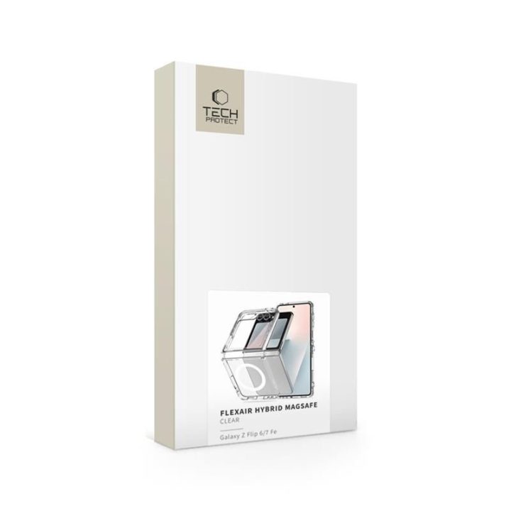 Telefono dėklas Samsung Galaxy Z Flip 6/7 FE skaidrus MagSafe FlexAir
