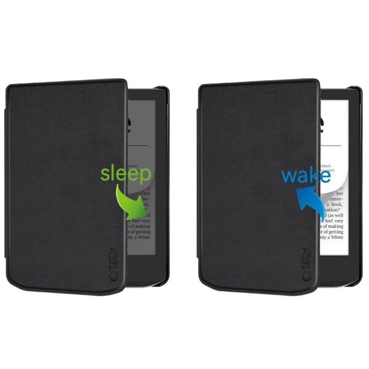 Planšetės dėklas PocketBook Verse/Pro/Lite juodas TechProtect