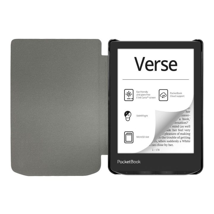 Planšetės dėklas PocketBook Verse/Pro/Lite juodas TechProtect