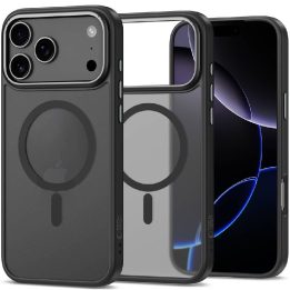 Telefono dėklas iPhone 17 Pro skaidrus matinis MagSafe CamEdge