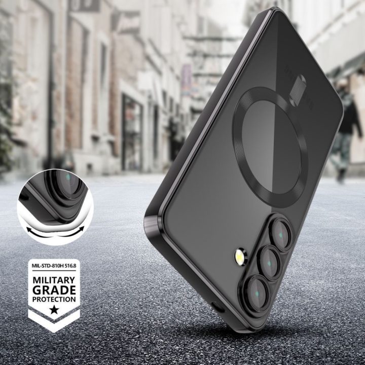 Telefono dėklas Samsung Galaxy A17 juodas magnetinis FlexAir