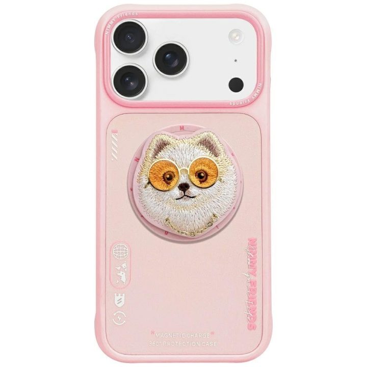 Telefono dėklas iPhone 17 Pro rožinis MagSafe Nimmy Glasses