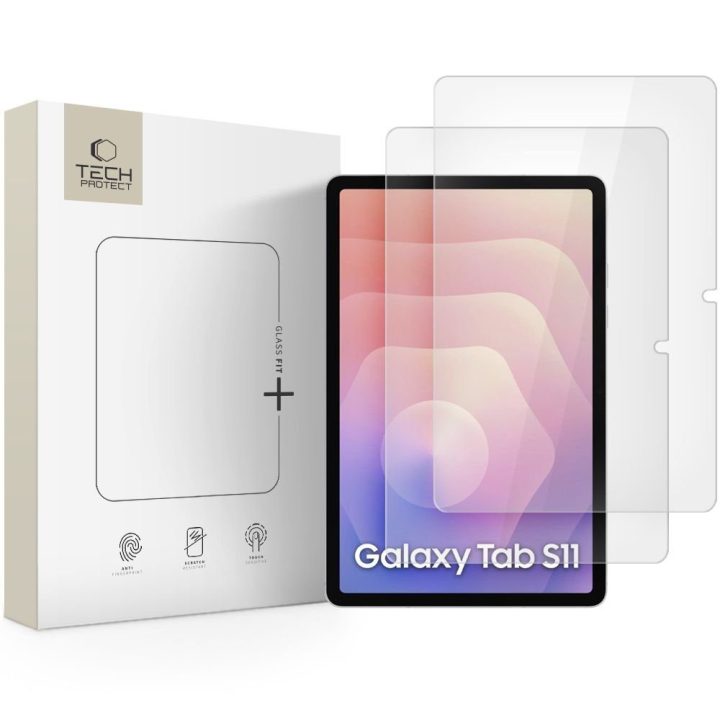 Grūdinto stiklo plėvelė planšetės Galaxy Tab S11 11.0 skaidri 2 vnt.