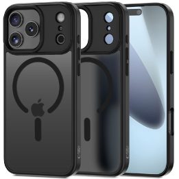 Telefono dėklas iPhone 17 Pro Max juodas matinis MagSafe MagMat