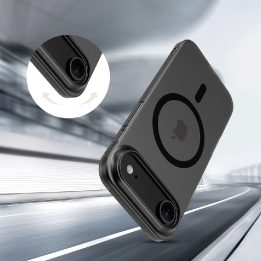 Telefono dėklas iPhone 17 Air juodas matinis MagSafe MagFlex