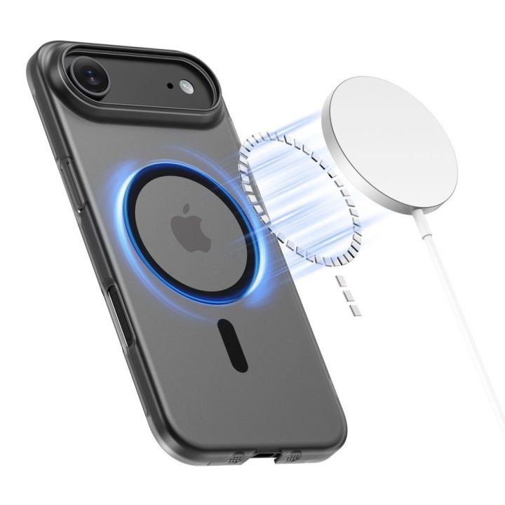Telefono dėklas iPhone 17 Air juodas matinis MagSafe MagFlex